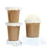 Copa Fría de Camarones Bebida Fría Espesa Desechable Pandan Café Limón Té de Leche Plástico Para Llevar Con Tapa Papel a Prueba de Fugas