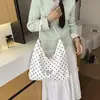 Bolsa de Mão Transfronteiriça Tendência Estilo Mori Bolsa Pequena Bolsa Feminina Verão 2026 Nova Bolsa de Ombro Único Elegante com Bolinhas Bolsa para Ir ao Trabalho Bolsa de Axila