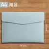 Bolsas de Documentos Empresariais Personalizáveis com Impressão de Logotipo, Pastas de Arquivo Impermeáveis, Bolsas de Documentos de Couro A4 Espessadas