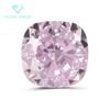 Almofada de diamante de alto carbono com corte de gelo quadrado de fertilizante grau 9A rosa claro Diamante zircônia rosa claro corte de gelo
