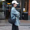 Bolso de mujer tipo dumpling de moda, elegante y versátil, bolso de hombro de alta gama resistente al agua, bolso cruzado para mujer