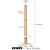 Árvore de Gato Luxuosa com Colunas Altíssimas, Plataforma de Observação Multicamadas, Cápsula Espacial Transparente, Estrutura de Escalada para Gatos que Economiza Espaço