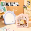 Espejo de Maquillaje Ins Lindo Espejo Pequeño Portátil para Dormitorio de Estudiantes Oficina Escritorio Hogar Espejo de Tocador