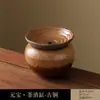 Cerámica Retro Cocida en Horno de las Dinastías Tang y Song, Jian Shui Utensilios de Té para Eruditos, Recipiente de Agua Plateado a Mano, Tarro para Residuos de Té, Accesorios para la Ceremonia del Té