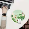 Amazon Vende um Mouse Pad Redondo com Design de Flor de Lótus, Tamanho Pequeno, Antiderrapante, Resistente à Sujeira, Adequado para Computadores de Escritório e Teclados
