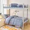 Atacado Personalizado 1370 Conjunto de Três Peças 100% Algodão Conjunto Multipeças Roupa de Cama para Dormitório Capa de Edredom 100% Algodão Fronha Conjunto de Seis Peças para Dormitório Estudantil