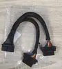 Cabo Conversor Obd de Carro 30cm Um-Para-Dois-Fios PVC Encaixe Cabeça Fêmea Pino Completo Rosca Completa