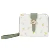 Billetera Elegante Nueva Kansang Flower para Mujer 2026, Billetera corta con Cremallera para Monedas Multi-tarjetas de Estilo Ins para Niñas