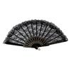 Abanico de Encaje Retro Europeo para Mujer Verano Abanico de Orquídea Accesorios para Fotografía de Danza Performance Abanico Plegable