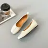 Zapatos planos de piel suave estilo coreano para mujer, nuevos para primavera y otoño 2026, piel suave, cómodos, de tacón bajo y suela plana que no cansan los pies