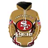 Sudadera con capucha de marca de moda transfronteriza con estampado de letras de estrella, chaqueta estilo callejero para hombres y mujeres, sudadera de fútbol de la NFL