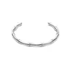 Pulsera de Bambú Brillante Moda Estilo Coreano Acero de Titanio Simple para Hombres y Mujeres Pulsera de Pareja Estilo Frío Ins Pulsera de Oro de 18K
