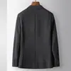 Traje Casual para Hombre 2026 Otoño/Invierno Lujo Ligero Negocios Seda Lana Blazer Individual para Hombres Jóvenes y de Mediana Edad, Chaqueta de Traje Cómoda
