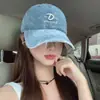 Gorra de Béisbol Lavada con Tinte de Corbata Estilo Coreano Retro Americano Bordado de Letras para Mujer Visera Desgastada Sombrero para el Sol para Hombre de Ruiya
