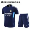 2526 Uniforme de Entrenamiento de Manga Corta del Real Madrid Uniforme de Fútbol de Manga Corta Infantil del Real Madrid Transpirable Set de Uniforme de Entrenamiento de Manga Corta del Real Madrid