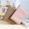 Bolso con Cremallera de Cuero Bolso para Documentos Bolso Portátil Carpeta de Negocios Bolsa de Almacenamiento de Información Bolsa para Contratos Bolso de Mano Anti-Cuadrado