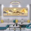 Pintura de Paisaje Pintura Decorativa Sala de Estar Pared Completa detrás del Sofá Pintura de Velero Jinshan Back Backer Mural de Estilo Chino Nuevo