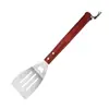 Avental de Aço Inoxidável para Churrasco Conjunto de 6 Peças com Cabos Grandes de Madeira, Espátula Multifuncional, Pinça, Garfo e Conjunto Combinado de Ferramentas para Grelhar
