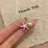 Collar de Perlas de Estrella para Mujer de Lujo Ligero Nicho Estrella de Cinco Puntas Perla Cadena Clavicular Regalo de San Valentín