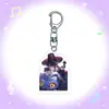 Chaveiro Acrílico Anime Kpop Demon Slayer Grupo Feminino Mercadoria Gaza Masculino Fantasma Chaveiro de Mochila