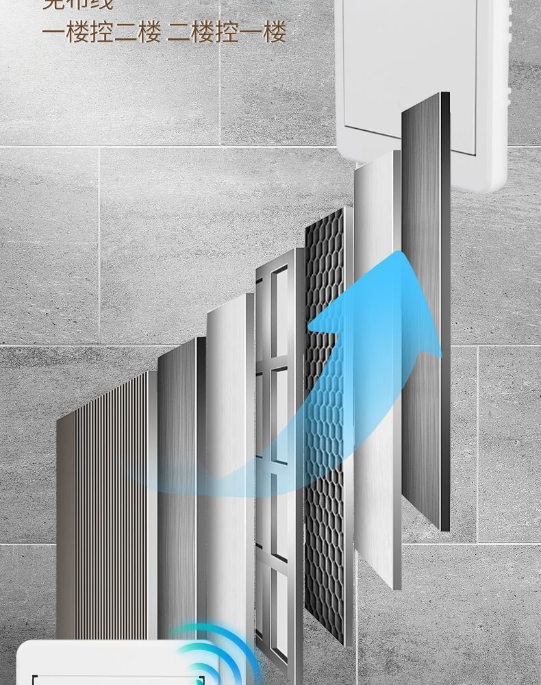 云漫熊86免布线开关详情图