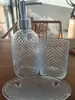 Botella de Gel Antibacterial, Botella de Vidrio Vacía, Botella Dispensadora de Loción, Vaso para Enjuague Bucal de Baño, Jabonera, Juego de Tres Piezas