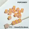 Colección de Bolas Lindas Pintadas a Mano Multicolor Acrílico DIY Cuadrado Redondo Ábaco Agujero Recto Colgante con Cuentas Joyería Cuentas Sueltas