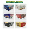 Caixa de embalagem para frango frito estilo coreano, caixa de papel dobrável para lanche de frango, coxa de frango, bife de frango, nuggets de frango, caixa de papel personalizada para viagem