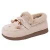 Botas de Nieve Transfronterizas para Mujer Invierno Nuevas Versátiles Zapatos de Algodón Suela Gruesa Moda Botas de Algodón Slip-on Suela Suave Zapatos para Mujeres de Mediana Edad y Adultos Mayores