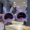 Óculos de Sol Polarizados Infantis Coelho para Meninas, Óculos de Sol Fofos de Silicone Macio com Desenho de Coelho Violento, Coelho Robô