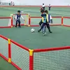 Competição de jardim de infância campo de futebol alambrado moldura de porta combinação de cerca de gol de futebol treinamento físico ao ar livre esportes com bola