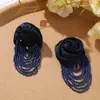 Estilo Hong Kong Retrô Elegante Tecido Rosa Borla Contas DIY Acessórios de Cabelo Adorno de Cabeça Brincos Bolsa Corsage Acessórios Material