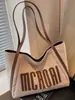 Bolsa Tote Casual para o Dia a Dia Feminina Grande Capacidade Outono 2025 Novo Estilo Ombro Único Bolsa de Compras Bolsa para Aula de Estudante Universitário