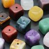 Portaincienso Cuadrado de Piedra Ágata Cristal Natural Base para Incienso Piedra de Cristal para Aromaterapia Inserto para Incienso Adornos Pequeños