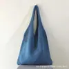 Bolso de Hombro Tejido para Viajes de Vacaciones, Bolso de Mano Retro de Malla Hueca, Bolso Simple Tejido