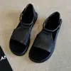 Sandalias romanas de temperamento retro de nicho, comercio exterior, novedad de verano, sandalias francesas de suela blanda, suela gruesa