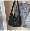 Bolso de mujer de otoño e invierno de marca de moda con diseño de nube, bolso grande plisado, personalizado, con rombos de nicho, bolso de bola de masa de gran capacidad, bolso bandolera vintage.