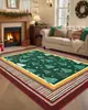 Alfombra Base Lavable de Cachemira Sintética para Festival Navideño, Limpiable, Sin Lavado, Alfombrilla de Suelo de Área Grande con Cobertura Total, Alfombra para Sala de Estar del Hogar