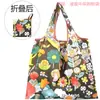 Bolsa de compras mediana a rayas con estampado de cuadros, plegable, ecológica, de nailon, estilo momia, coreana