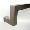 Manija Simple para Puerta de Vidrio, Manija de Tubo Cuadrado de Acero Inoxidable, Manija para Puerta Corredera de Cocina, Manija Negra Cepillada de Cuatro Curvas