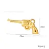 Juego de Colgantes Modelo de Arma de Acero Inoxidable Chapado en Oro Espada Bastón Pistola Textura Tallada Estilo Retro Estéreo 3D Accesorios de Joyería