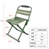 Taburete Plegable para Exteriores con Respaldo Engrosado, Silla de Pesca, Taburete Pequeño de Acero al Carbono, Portátil para Uso en Exteriores