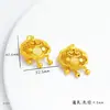 Colar de Cadeia para Bebê com Pingente de Cadeado de Longevidade Banhado a Ouro Atacado, Corrente para Suéter com Pingente de Cadeado da Fortuna, Mesmo Estilo das Lojas de Ouro, Presente para Lua de Mel e Primeiro Aniversário