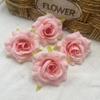 Nueva Cabeza de Rosa Artificial de 6.5cm Hecha a Mano Ramillete Arco de Boda Huaqiang Guirnalda Tocado Decoración de Pastel Flor