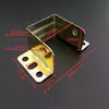 Bisagra de Cama Engrosada Soporte de Cama en Forma de U Soporte de Viga de Cama de Madera Maciza Gancho para Cama Hebilla de Accesorios Soporte Fijo para Tablero de Cama