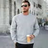 2026 Nueva Ropa Masculina Transfronteriza de Amazon Otoño Jacquard Europeo y Americano Top Casual Deportivo de Cuello Redondo para Hombre