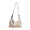 2026 Nuevo Bolso Tote Simple de Color Sólido Transfronterizo de Gamuza para Mujer, Bolso de Hombro Vintage de Gran Capacidad para el Trabajo