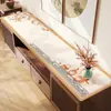 Nuevo tapete para mesa de mueble de TV estilo chino 2025 nueva mantelería impermeable, se puede cortar para adaptar a zapatero y encimera de aparador
