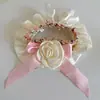 Babero Flor para Mascota Estilo Floral Rosa Toalla Babero para Saliva de Gatito Bufanda para Mascota Anillo para el Cuello Accesorios Venta al por Mayor