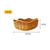 Cesta creativa de onda para snacks imitación ratán tejido cesta de frutas tejida plato tejido para snacks cesta de frutas cesta para frutos secos bandeja hecha a mano cesta para snacks